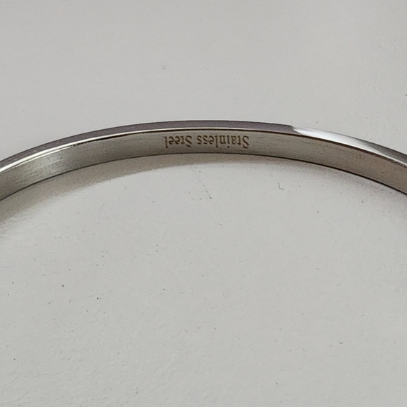 NWT FOREVER LOVE Silver Metal Lock Charm Stainless Steel Evening Bracelet - Picture 9 of 9